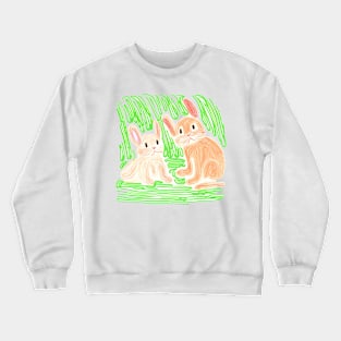 Bunny drawing Art Crewneck Sweatshirt